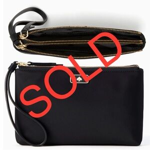 NWT Kate Spade Dawn Medium Double Zip Wristlet